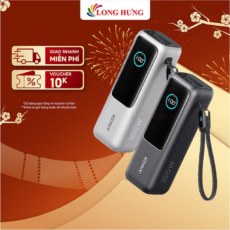 Sạc dự phòng Anker Zolo Power Bank High-Power Multi Device USB-C 165W 25000mAh A1695 - Hàng chính hãng