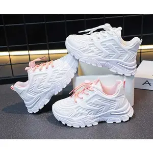 RK- Kids Sepatu Anak Anak Sepatu Putih dan Putih pink Anak Pressan Vieka