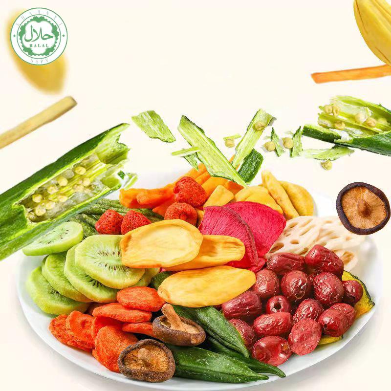 [HALAL]Keripik Mix Sayur & Buah Vegetables Chips & Fruits Kemasan Pouch Premium Chinese food Snack Cemilan Sweet COD Local delivery within 24 hours Manis Camilan 4