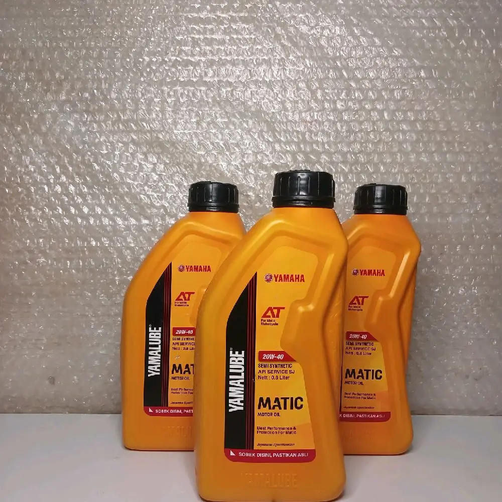 (Paket 3 Botol) Yamalube matic 0.08L (800ml) cocok Buat semua motor yamaha matic Motorcycle Oil