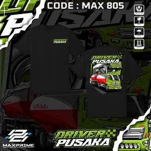 MAXPRIME TSHIRT - KAOS TRUK DRIVER PUSAKA - KAOS TRUK - TSHIRT TRUK DRIVER PUSAKA - MAX 805