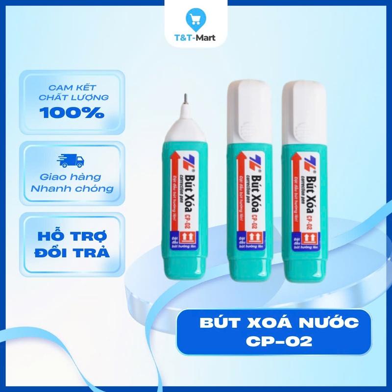 Combo 10 Bút xóa nước 12ml Thiên Long bút xóa sạch, nhanh khô, an toàn sử dụng, thuận tiện học sinh, sinh viên