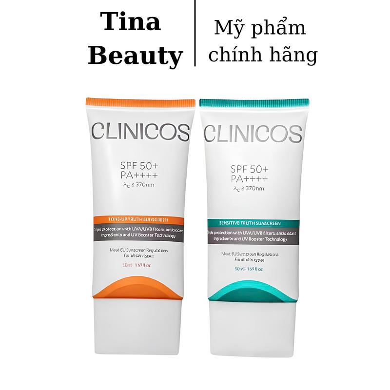  Kem Chống Nắng Clinicos Truth Sunscreen SPF50+ PA++++ 50ml 