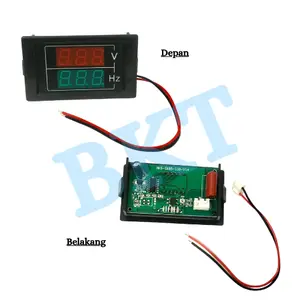 VOLTMETER DIGITAL AC 100V - 300V PLUS HZ 10Hz - 100Hz BAHAN PLASTIK