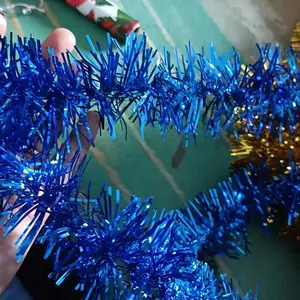 [COD] BUYNOW - SLINGER 2 Meter Diameter 5cm Single Colored / Mix / Motif Rumbai Garland Tensil Tinsel Metalik Hiasan