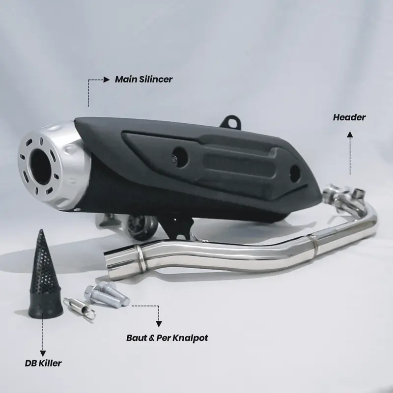KNALPOT TZM PROJECT STD - NON SS PRO YAMAHA SERIES 1