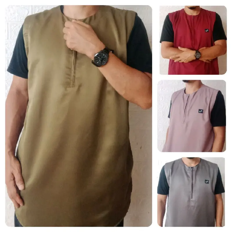 ROSAL / ROMPI SHOLAT / ROMPI PRIA MUSLIM / ROMPI PRIA DEWASA - bahan katun toyobo, warna : hitam, krem, milo, navy, abu tua dll.. 4