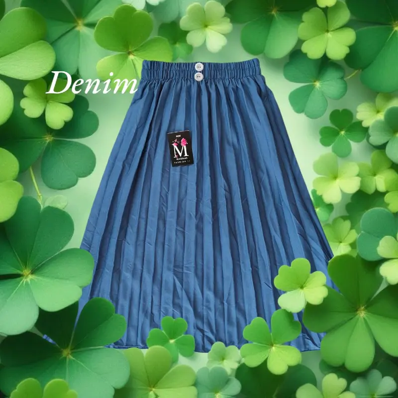 ROK PLISKET KANCING ANAK PEREMPUAN USIAH 4-14 TAHUN / ROK HAYGET PLISKET  / ROK MUSLIM ANAK / ROK MENGAJI / BAWAHAN ANAK SANTRI Fashion 2