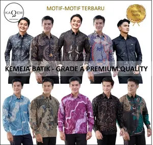 Kemeja Batik Pria Lengan Panjang Motif Terbaru Tama Pedro Sandro Sentani Lemah Teles Sawunggalih Mahameru Garuda Kencana Dewasa Pekalongan
