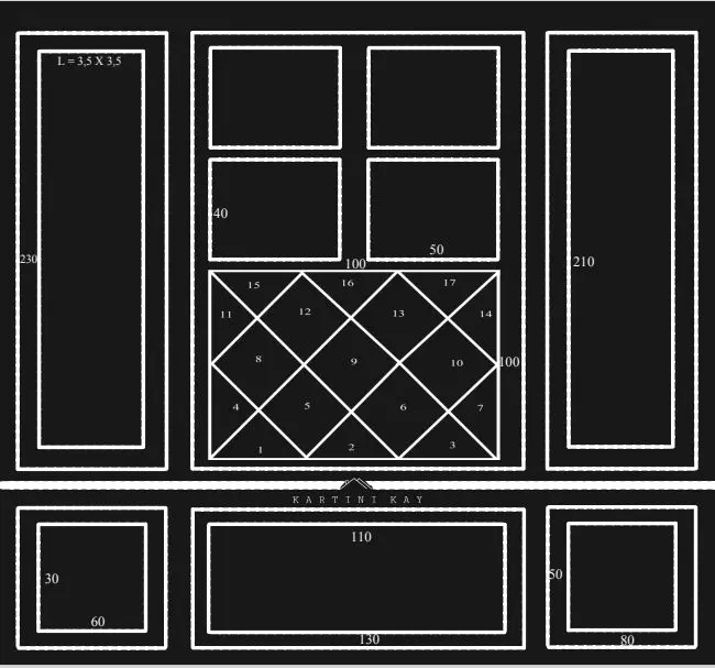 PAKET WALL MOULDING DESAIN KACA 1 x 1 KLASIK MODERN STYLE Dinding 1