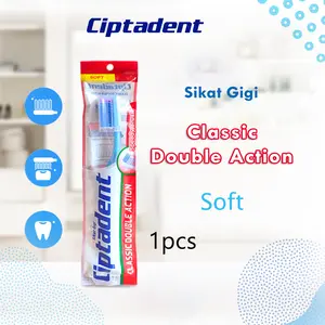 Sikat Gigi Ciptadent Classic Double Action Soft 1pcs Bulu Lembut