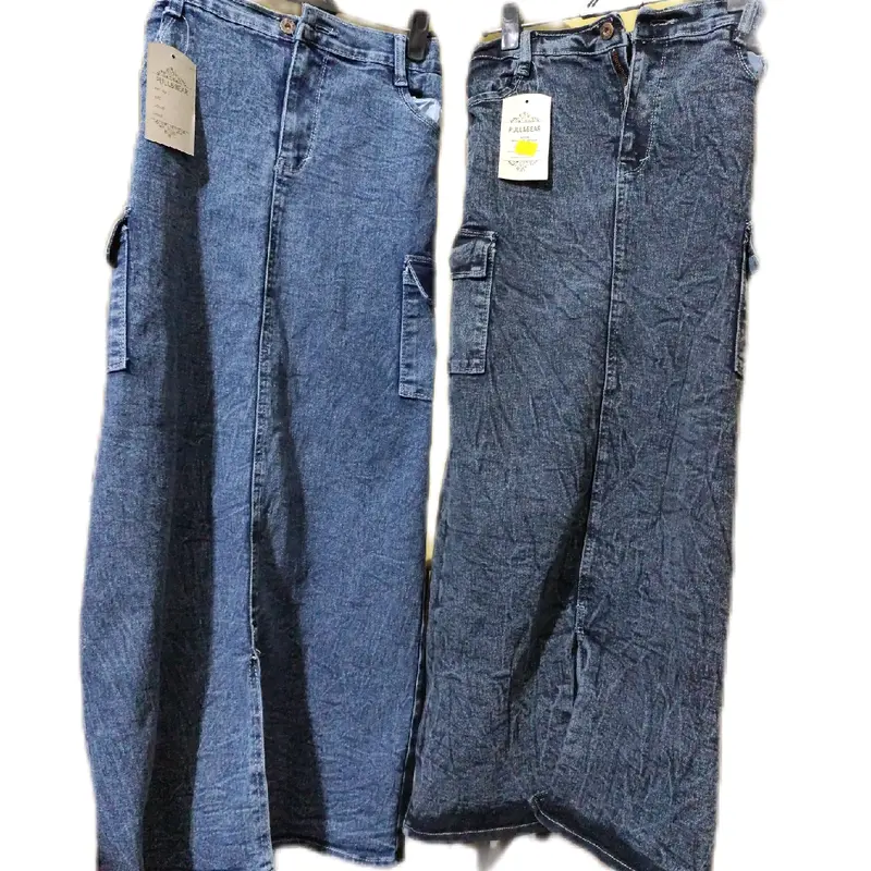 Rok jean span cargo strit 4