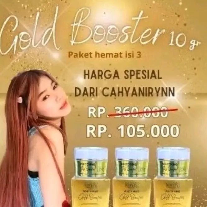 paket hemat 3in1 cream osyin glow gold jelly booster. .. 3in1