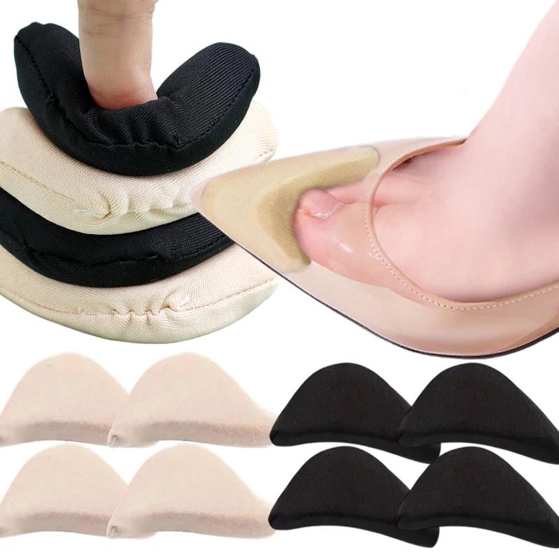 1-4pairs Women's Sponge Forefoot Insert Insole Reduce Shoe Size High ...