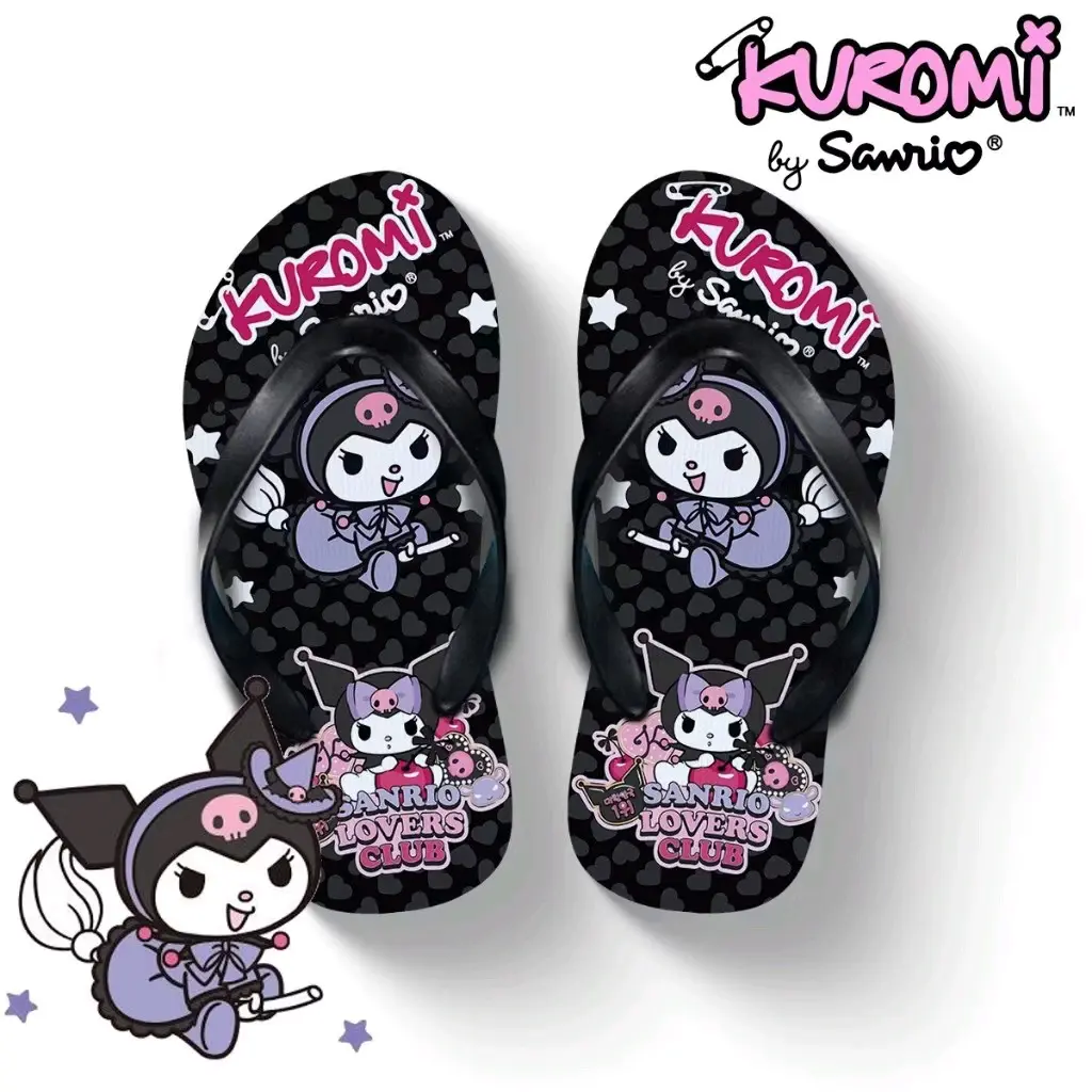Sandal Anak dan Dewasa | Sandal Jepit Printing | Sandal Anak Perempuan Kuromi