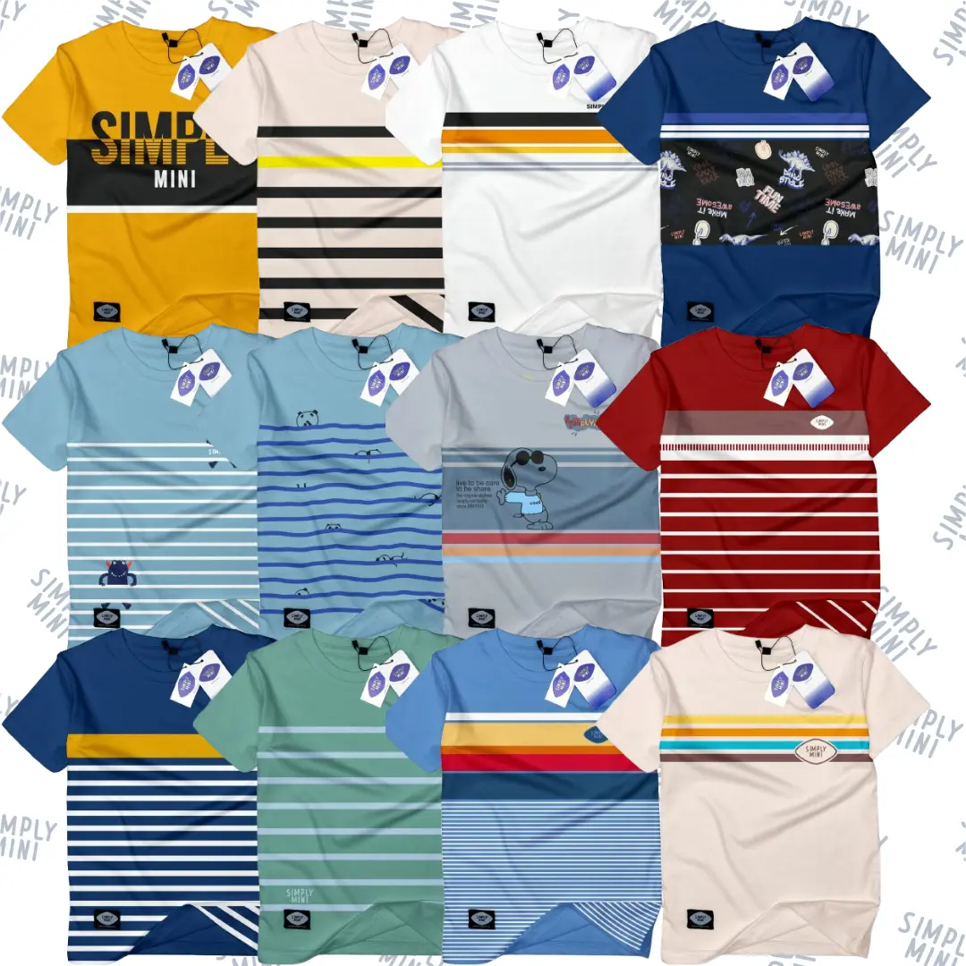 Paket Usaha Grosir Kaos Anak Termurah Berkualitas Distro Sablon Depan Kekinian Cotton Premium