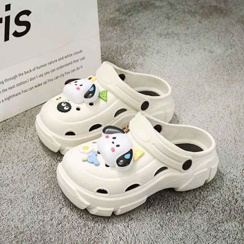 Sục Cross Đế Cao Nữ Kèm Sticker Dép Sục Tôn Dáng 3cm Size 36-41 T&H&L Store