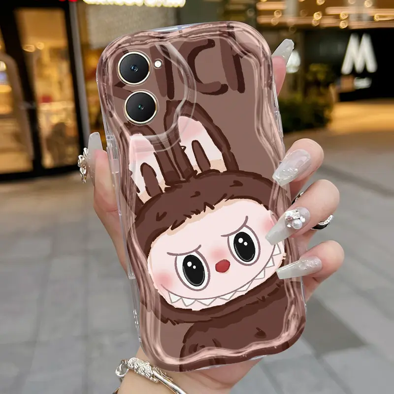 Casing Hp Untuk VIVO Y03 VIVO Y18 VIVO Y18E Z5x Z1 Pro Case Kasing HP Labubu lucu ganda Casing Kesing pelindung Silikon Cesing lunak baru Softcase