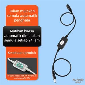 Pemulih WiFi Gigabit Ethernet Mulakan Semula Automatik 24 Jam! | Pengatur Semula WiFi & Pemulih Penghala Universal untuk Modem, Suis, Kamera IoT | Mulakan Semula Automatik 24 Jam + Pasang dan Guna + Universal untuk CCTV, Pemanjang, Suis