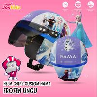 Gambar HELM RETRO CHIPS CUSTOM NAMA ANAK FROZEN UNGU USIA 1-5 TAHUN - Custom Nama, KARDUS dari JoyKidz Kota Surabaya 5 Tokopedia