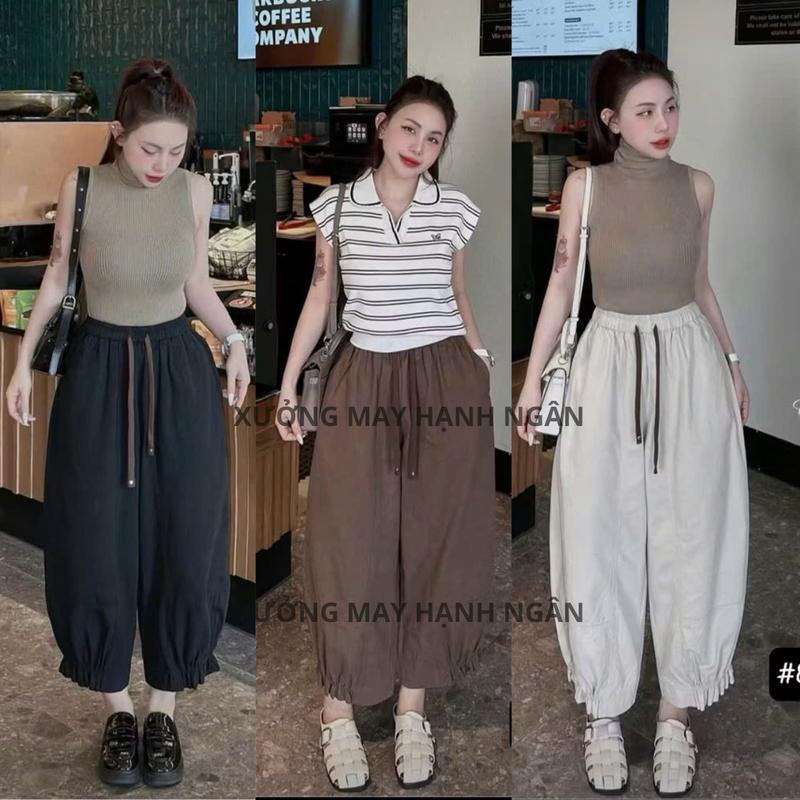 CÓ FORM NẤM - 0028 Quần Kaki Bo Gấu Chất Kaki Mềm Dáng Rộng Dễ Phối Đồ