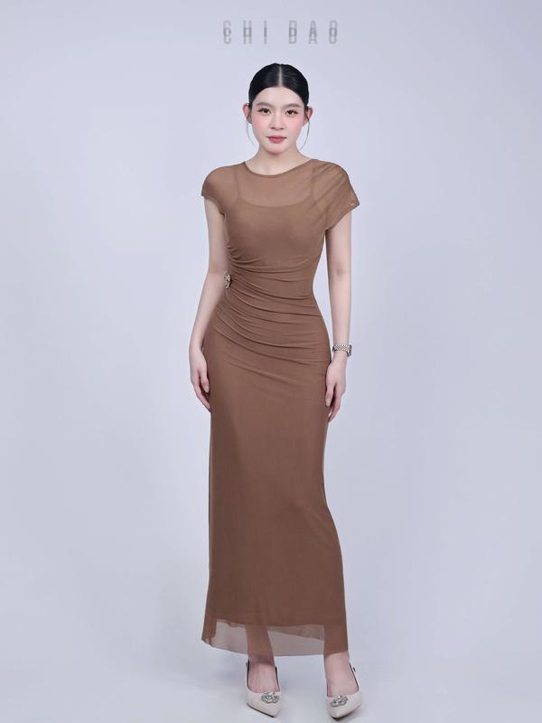 [CHIDAOBOUTIQUE] ĐẦM LƯỚI TAG LÁ (TẶNG KÈM TAG ) mát mịn, co giãn với 3 màu 4 size S, M, L,XL