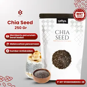 Chiaseed 250 Gram Organic Black Chia Seed Wijen