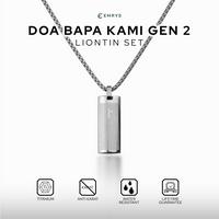 Gambar Emrys Liontin Set DOA BAPA KAMI GEN II Kalung Liontin Titanium Anti Karat Pria Wanita - SILVER dari Emrysid Kota Bandung 1 Tokopedia