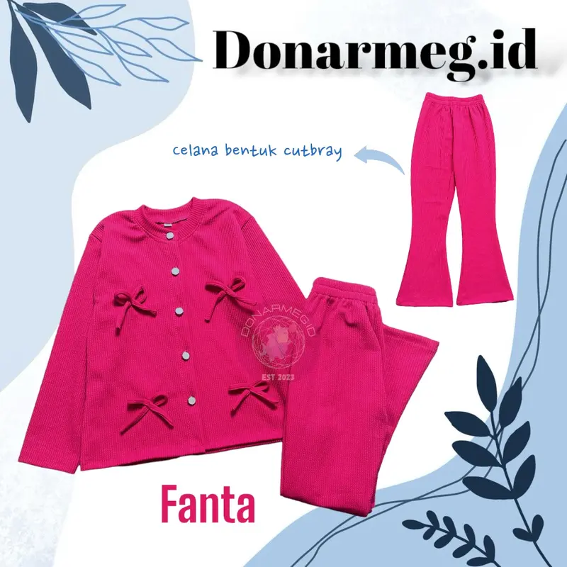 Baju Setelan Dawiya Knitt Ribbon Oneset kids / Baju Anak Perempuan / Setelan anak Perempuan / Oneset Knitt Anak Motif Pita Fashion Anak 5