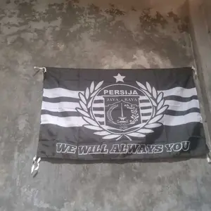 BENDERA PERSIJA JAKARTA JAKMANIA FULL PRINTING MULTISIZE - BAHAN TC IMPORT TAHAN AIR DAN TIDAK LUNTUR