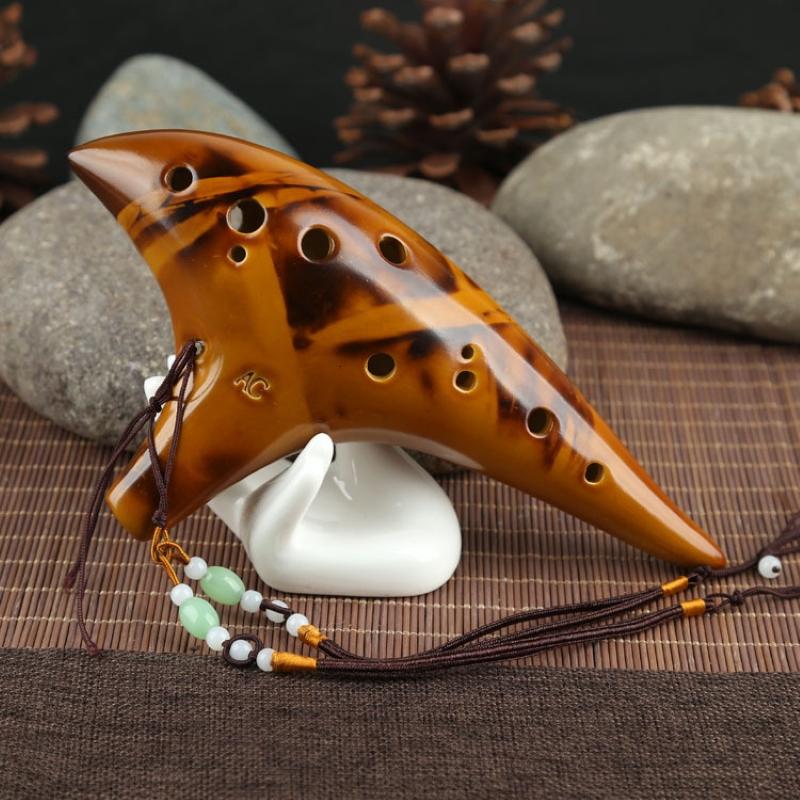 Product Introduction of 1pc,12-hole ocarina middle C key AC Straw smoked flute music school teaching ocarina 12 holes, ancient smoked texture simple exquisi 15