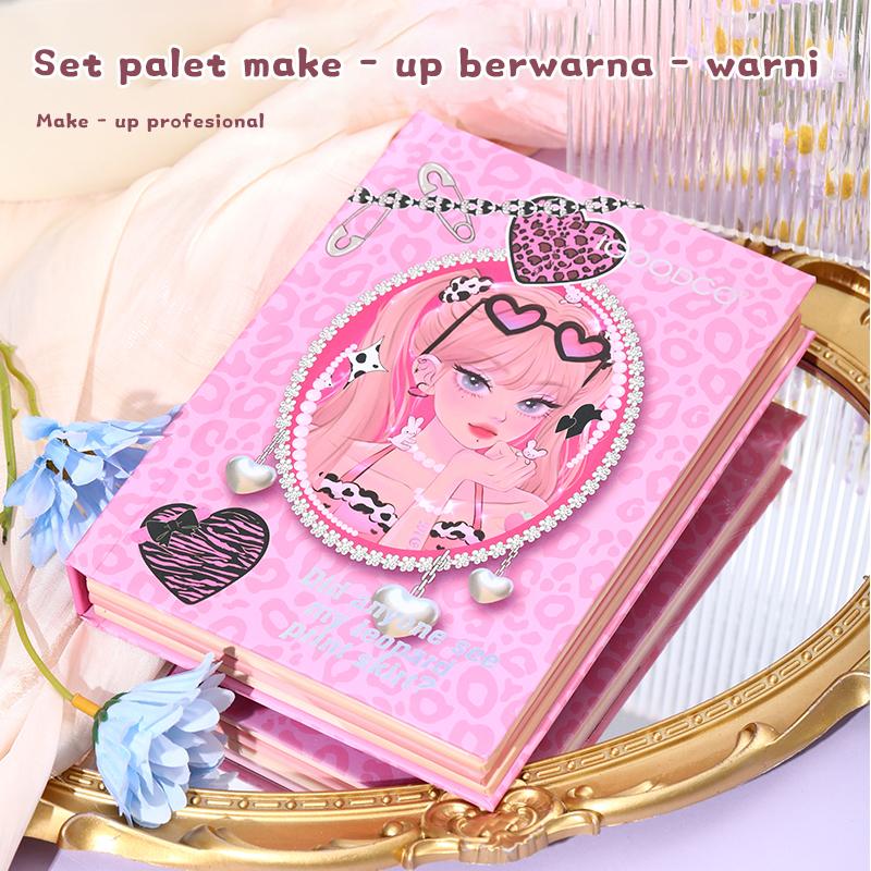 IGOODCO 43 Warna bayangan mata Plat Glitter Powder Cosmetics Women Funny Cover Book Frosted Glitter Powder Sequins Eye Makeup Palette eye shadow 1