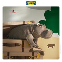 Gambar IKEA SANDLOPARE Boneka Kuda Nil Abu Abu 56cm dari IKEA Indonesia Kota Administrasi Jakarta Timur 4 Tokopedia