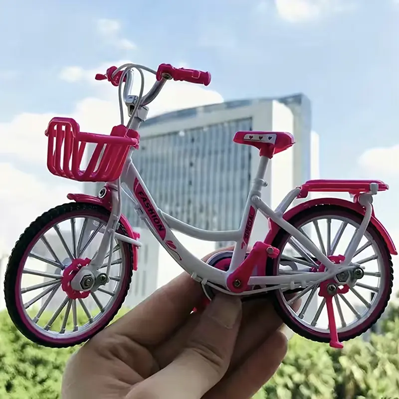 1:10 Mini Model Alloy Bicycle Diecast Racing Finger City Bike Model Simulation Collection Toys