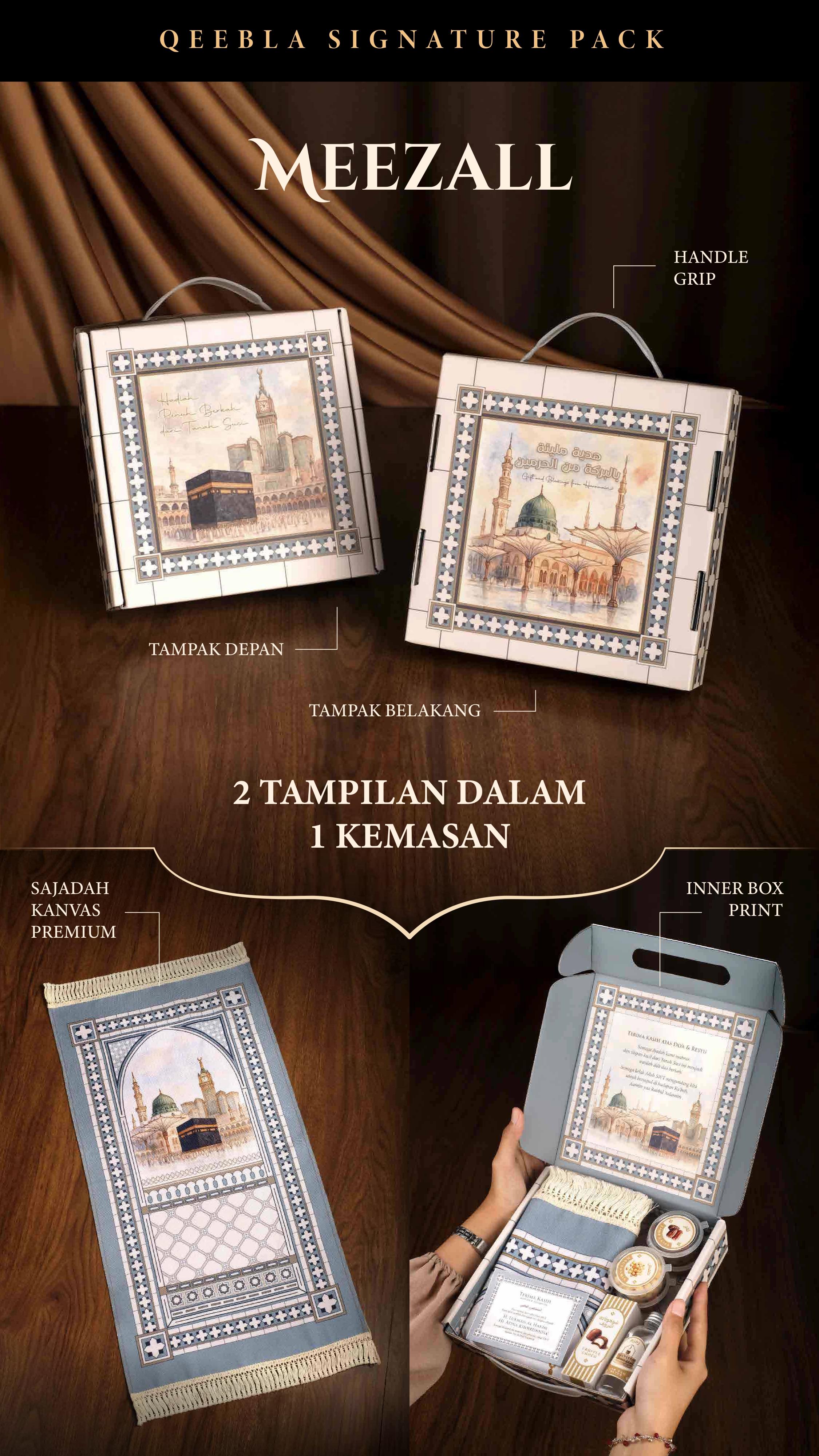 Oleh oleh Haji dan Umroh Qeebla Meezall Signature pack Gift Haji & Umroh Souvenir Haji Umroh Premium Oleh oleh Haji dan Umroh Qeebla Meezall Signature pack Gift Haji & Umroh Souvenir Haji Umroh Premium