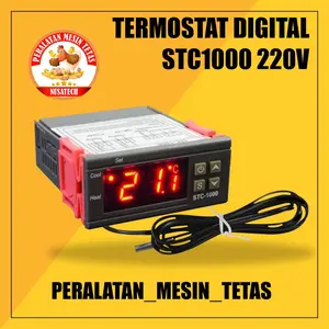 Termostat Digital Temperatur Controll STC1000 220V untuk Mesin Tetas