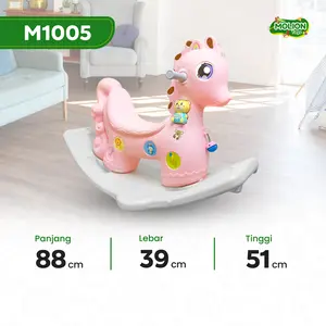 Molion Kuda-Kudaan Musik Anak M1005 Usia 1-6 Tahun Rocking Horse Ergonomis & Aman Mainan Hadiah Ideal untuk Anak