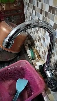 Product Review of FLUSSO Kran Leher Angsa Drat Tembok 1/2 Inch Keran Air Cuci Piring Kualitas Premium | 2215 from e**t 0
