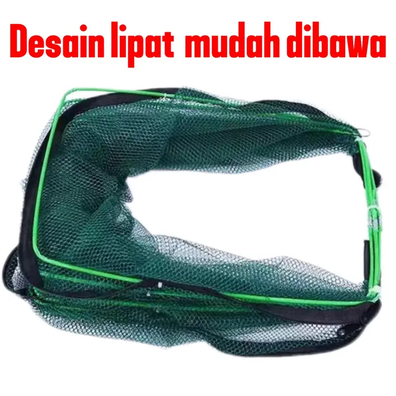 Merek Terkenal Phoenix Land Perangkap Jebakan Jaring Jala Prangkap Lipat Ikan Udang Kepiting Sungai Danau Laut Alat Pancing Fish Trap Net 6 8 10 Lubang 3