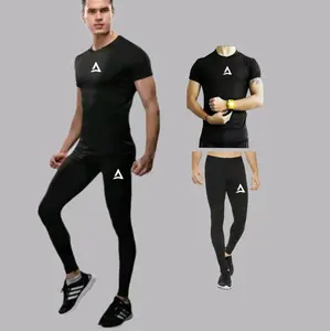 Setelan Olahraga Pria Baju Manset  Baselayer Pendek Legging Street Panjang Dalaman Sport Gym Fitnes Lari Volly Basket