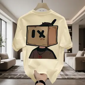 Kaos Pria Motif Grafiti, Hip Hop Retro Longgar Lengan Pendek, Ukuran Besar, Unisex