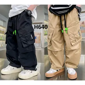 Celana panjang cargo anak laki-laki skena 7-14 tahun fashion import terbaru