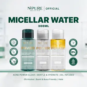 NPURE Acne Power Clear Micellar Water 300ml /Pembersih Wajah / pembersih makeup / npuremicellarwater / npure powerclear / powerclear / Memudarkan / Membersihkan / Cleanser/micellar water sensitive/membersihkan makeup kulit sensitive