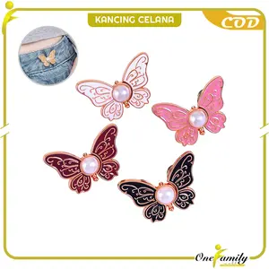 [COD] OFM C1335 Kancing Jeans Pengecil Lingkar Pinggang Karakter Lucu