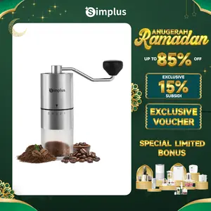 【RAMADAN SUPER DEALS】Simplus Penggiling Biji Kopi Manual 20g Coffee Grinder Handheld Manual Baja Tahan Karat MDJH002