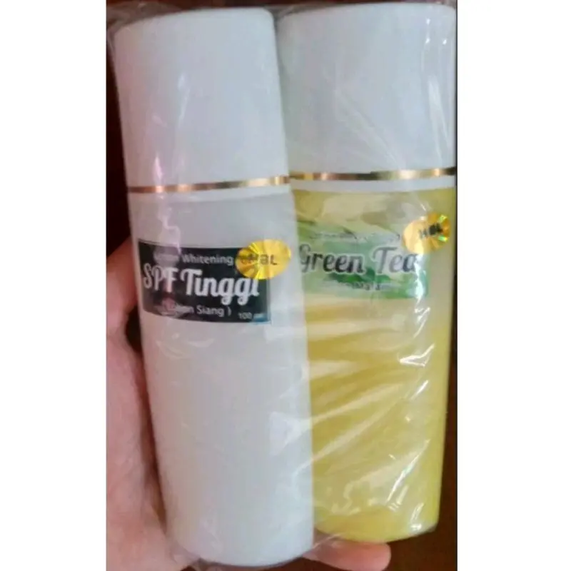 [ MAS BEAUTY ] HB GREENTEA SIANG MALAM/ BODY LOTION GREEN TEA ORIGINAL SEGEL Memutihkan Tubuh 1