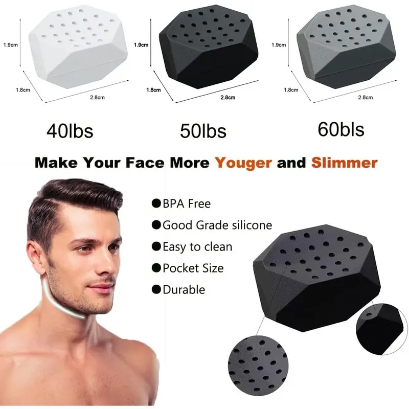 6PCS Jawline Exerciser / Alat Latihan Penirus Rahang & Pipi Tembem / Alat Pelangsing Wajah 3
