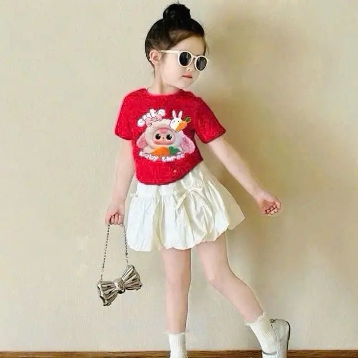 Bộ váy xinh bộ váy bí ngô hợp trend mùa hè cho bé gái dễ thương hàng việt nam 0