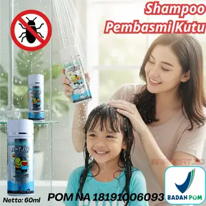 Anti Kutu 60ml Untuk Anak Ampuh dan Aman Shampo Anak Anti Kutu Formula Herbal Aman