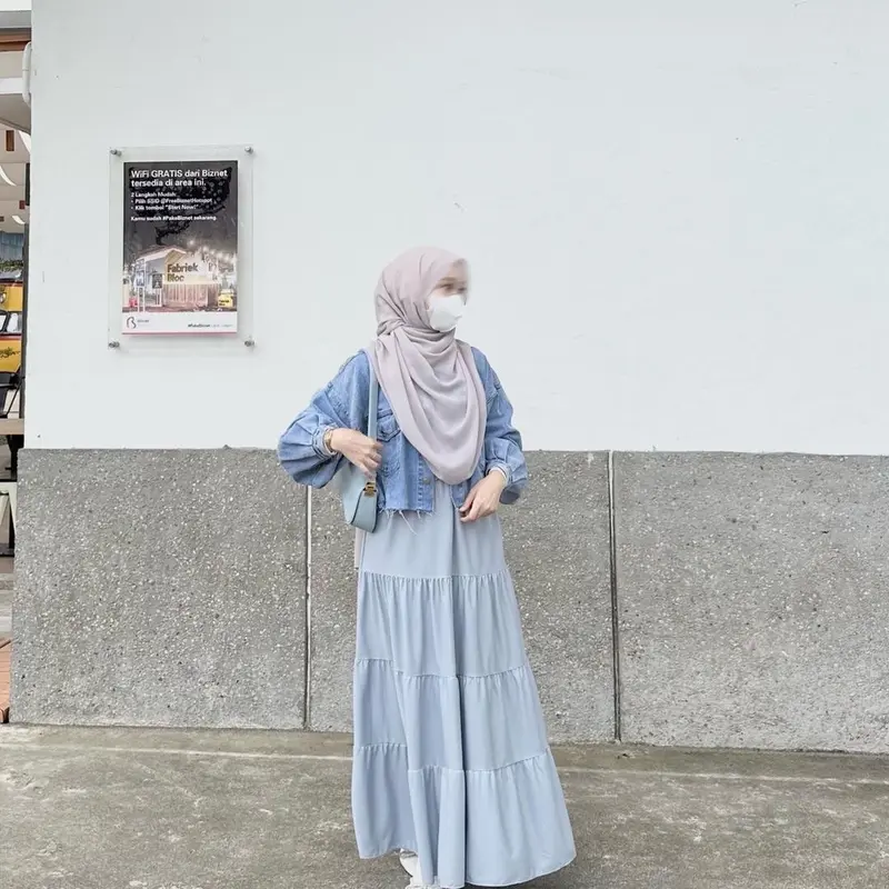 [•Elhusna•] Lani Skirt/ Rok Canda / Rok Susun / Rok Rempel / Maxi Skirt / Rok Susun Ruffle Muslim Panjang Wanita 1